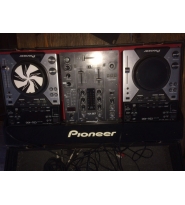 DJ-станция Pioneer 400 redpack2 CDJ-400+ пульт DJM-400+ кейс